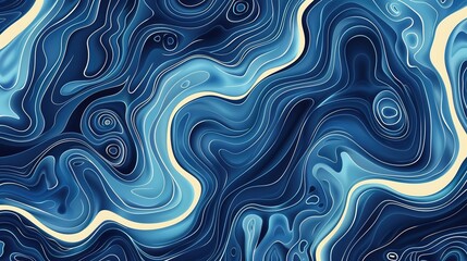 River pattern wallpaper