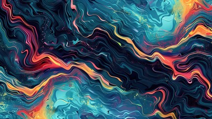 River pattern seamless wallpaper