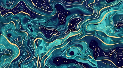 Obraz premium River pattern wallpaper