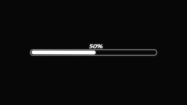 Abstract Loading Progress Bar Animation.