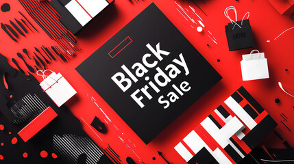 Background with letters that say Black Friday