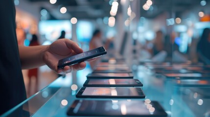 Interactive Electronics Store with Customers and Staff