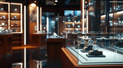 High-end watches showcased in a chic store setting