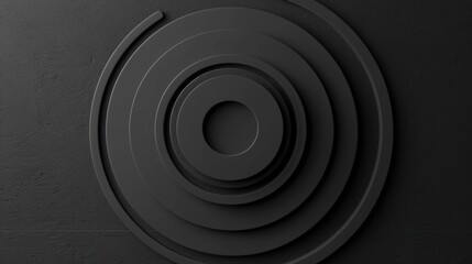 Abstract digital piece shows a circle. The backdrop is round and colorful.