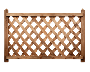 Stylish wooden lattice fence panel, ideal for gardens and outdoor spaces, offering decorative versatility and privacy.