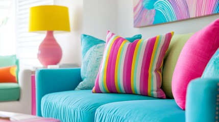 How can the image inspire home decor ideas that focus on bringing brightness and fun into everyday spaces,