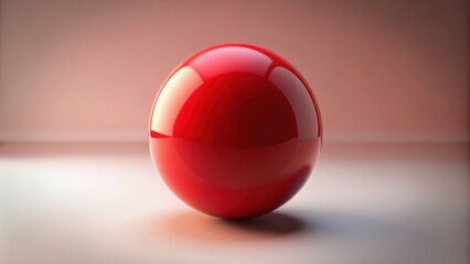 Sphere-shaped red object , sphere, red,round, glossy, vibrant, geometric, graphic design, sphere object