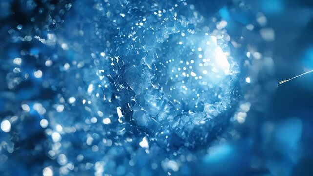 Insides on infinite tunnel made of jewels