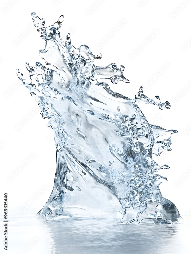 Poster captivating fluid dynamism splashing water creates mesmerizing patterns and movement showcasing the 