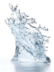 Captivating Fluid Dynamism Splashing water creates mesmerizing patterns and movement showcasing the power and beauty of natural forces