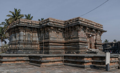 Temple complex in Belur. Karnataka. India.