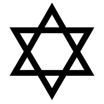 black star of david symbol clip art preview