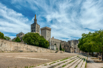 Notre Dame des Doms Cathedral in Avignon, France