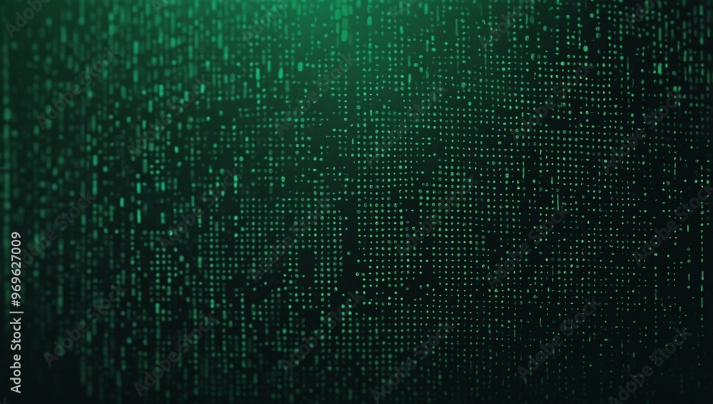 Poster green gradient halftone pattern with a digital tech feel.