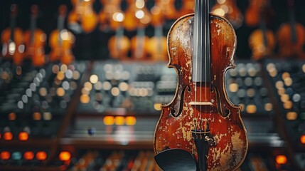 Naklejka premium Diverse collection of stock audio and unique musical compositions for creative projects