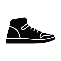 cool shoes icon solid vector design in trendy style
