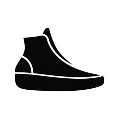 Ankle Boots icon solid vector design in trendy style