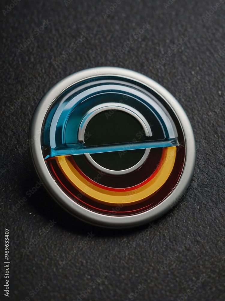 Poster isolated and blank badge, suitable for customization or design purposes.