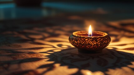 A Single Candle Burning in the Dark