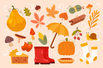 Collection of Autumn Fall Elements