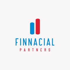 Financial partners logo design vector best royalty free image editable 