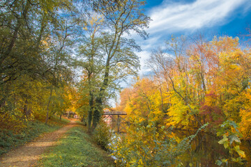 Obraz premium autumn photos in bavaria ingolstadt 