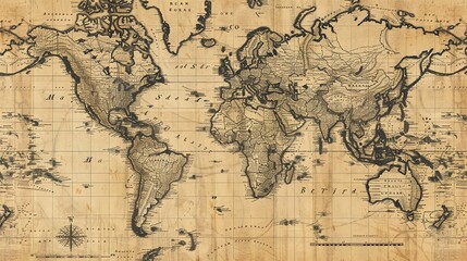 Antique map wallpaper