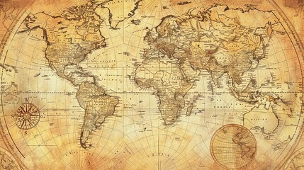 Antique map wallpaper