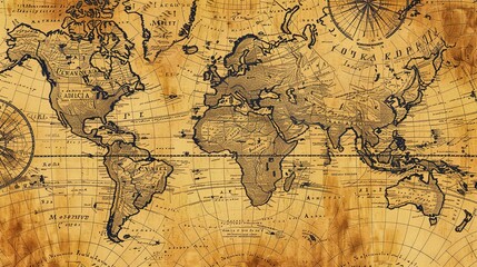 Antique map wallpaper