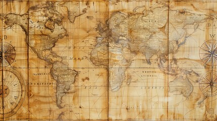 Antique map wallpaper