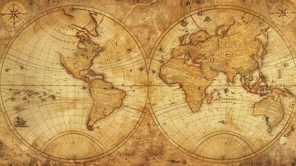 Antique map wallpaper