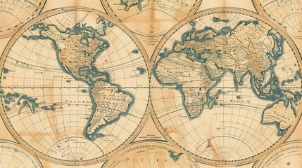 Antique map wallpaper