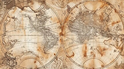Antique map wallpaper