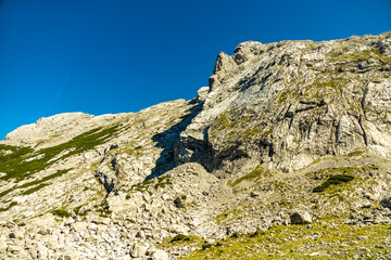 Eine wunderschöne Spätsommer Wanderung durch die Berchtesgadener Alpenlandschaft bis zum Blaueisgletscher - Berchtesgaden - Bayern - Deutschland