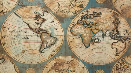 Antique map wallpaper