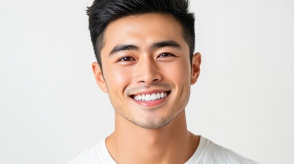Portrait of a Smiling Young Man.