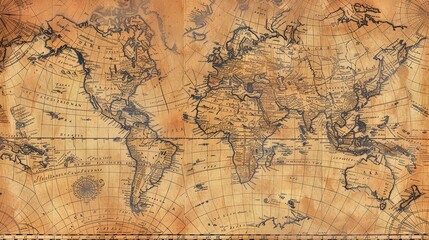 Antique map wallpaper