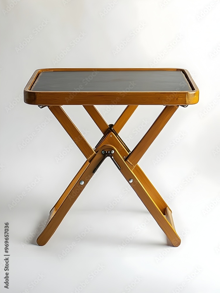 Poster lightweight and compact folding card table isolated on a clean white background perfect for various 