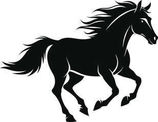 Obraz premium Horse vector ilustration image shilloute