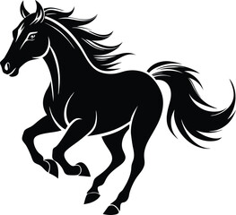 Horse vector ilustration image shilloute