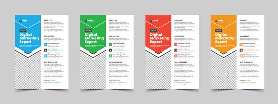 Corporate flyer template design for a business proposal, Modern, advertisement, marketing, promotion