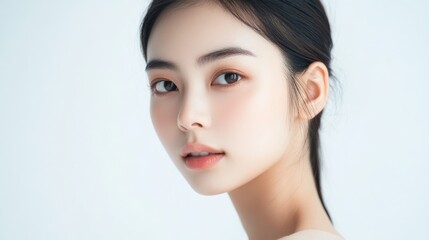Fototapeta premium Portrait of a Beautiful Young Woman.