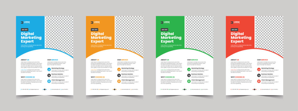 Corporate flyer template design for a business proposal, Modern, advertisement, marketing, promotion