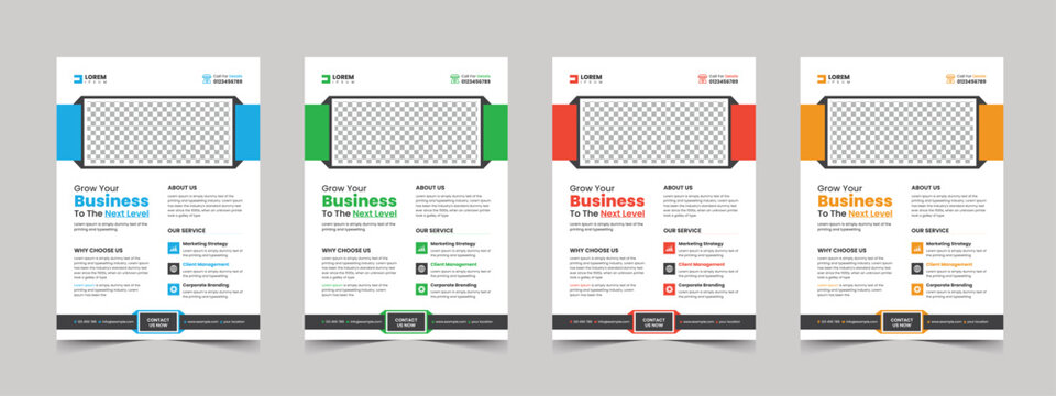Corporate flyer template design for a business proposal, Modern, advertisement, marketing, promotion