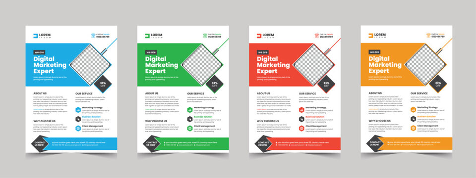 Corporate flyer template design for a business proposal, Modern, advertisement, marketing, promotion