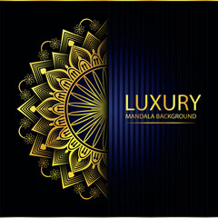 Abstract golden pattern east style with Luxury mandala background  design