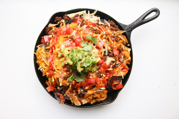 Mexican food in a pan