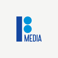Media production logo design vector best royalty free image editable 