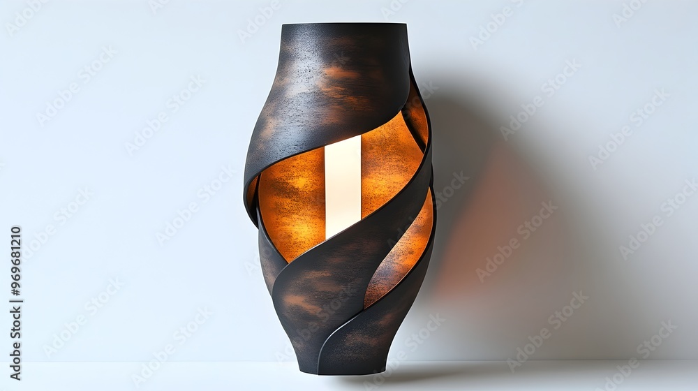 Poster sleek and modern wall sconce with a minimalist design featuring a striking led uplight creating a wa