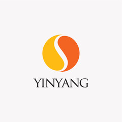 Yin yang logo design vector best royalty free image editable 